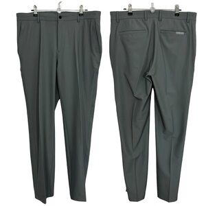 Dunning Everbest Trouser Pant Mens 34/32 Grey Slacks Golf Office Comfortable EUC